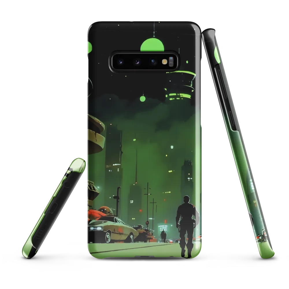 Echoes of a Cyberpunk City | Phone Case |  S10 Plus | Snap Case | Glossy