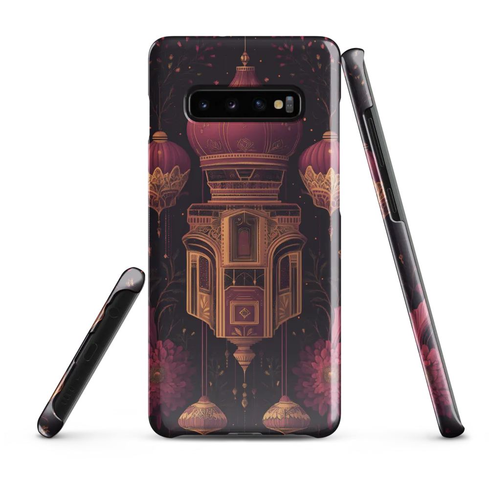 Ornate Harmony: A Digital Floral Architecture | Phone Case |  S10 Plus | Snap Case | Glossy