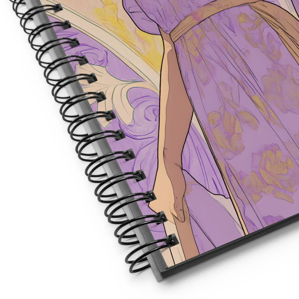 Elegance in Floral Harmony | Spiral Notebook