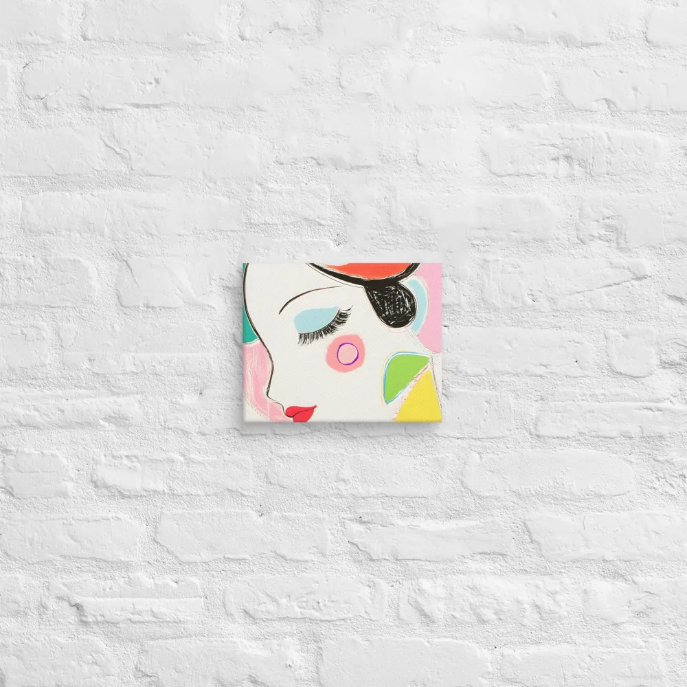 Whimsical Portrait in Colorful Abstraction | Canvas | 8″×10″