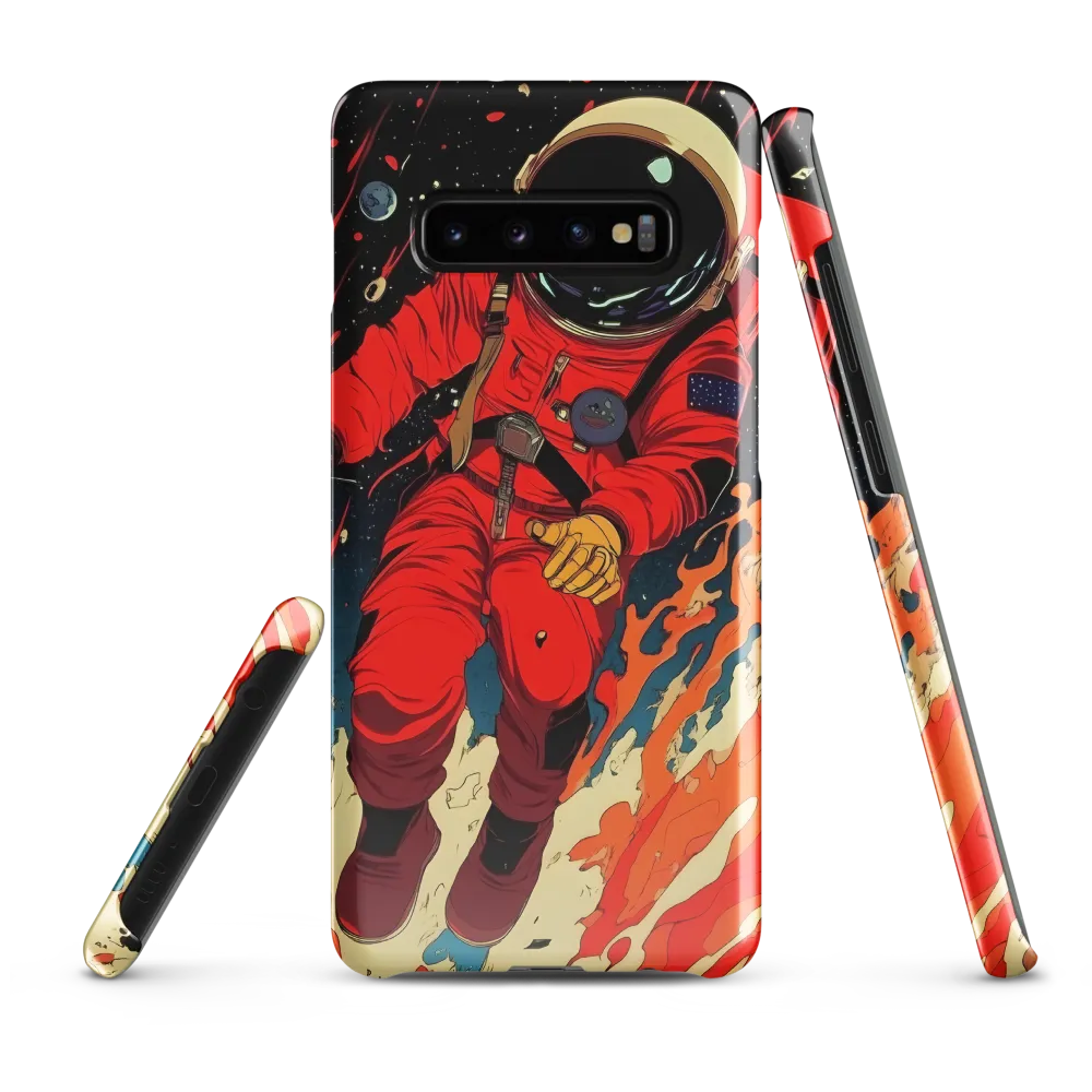 Cosmic Descent of the Astronaut | Phone Case |  S10 Plus | Snap Case | Glossy