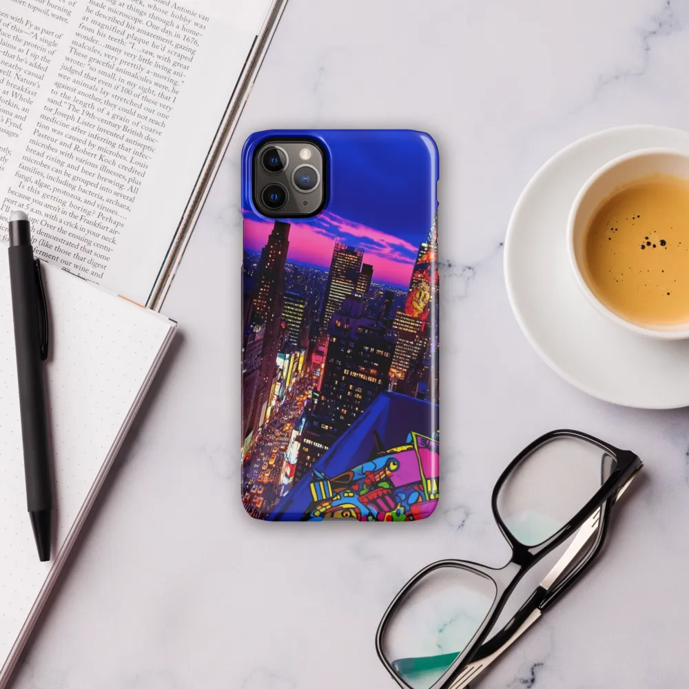 Neon Twilight: A City in Vibrance | Phone Case |  11 Pro Max | Snap Case | Glossy