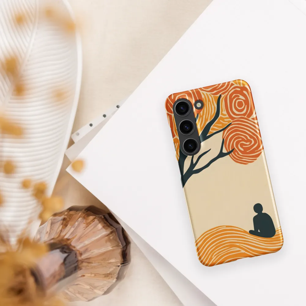 Silent Reflections under Swirling Leaves | Phone Case |  S23 | Snap Case | Matte