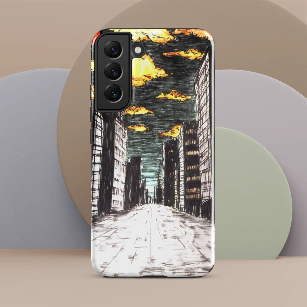 Eclipsed Cityscape