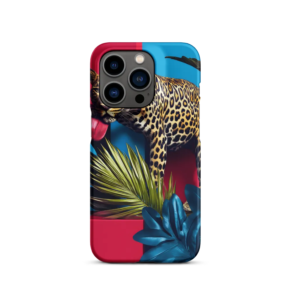 Playful Leopard in Vibrant Paradise
