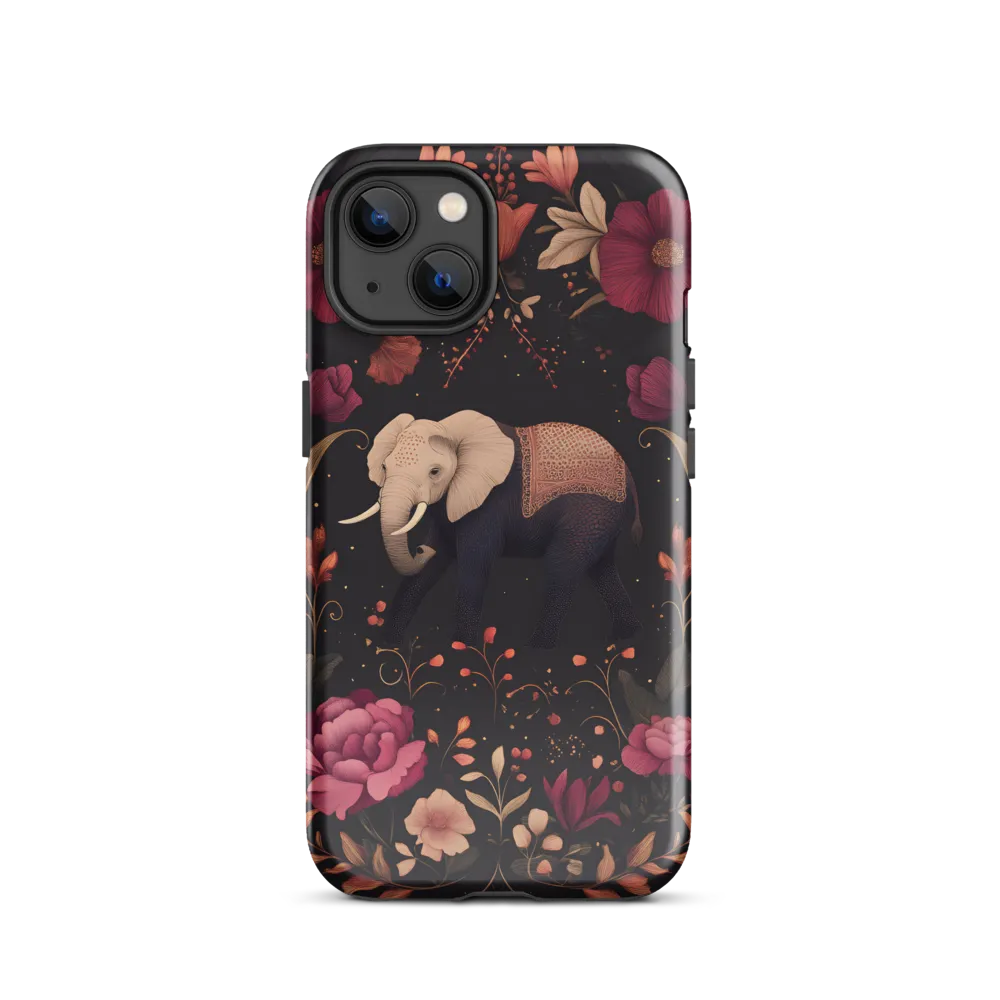 Whispers of the Wild: Elephants and Blooms