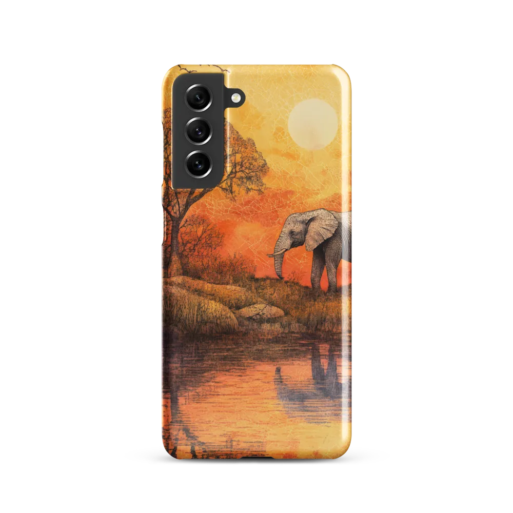 Elephant's Serenity at Dusk