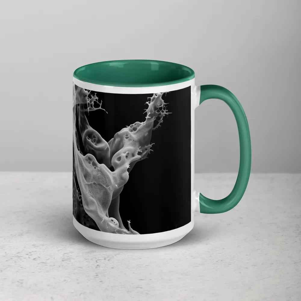 Abstract Organic Structures in Black and White | Mug