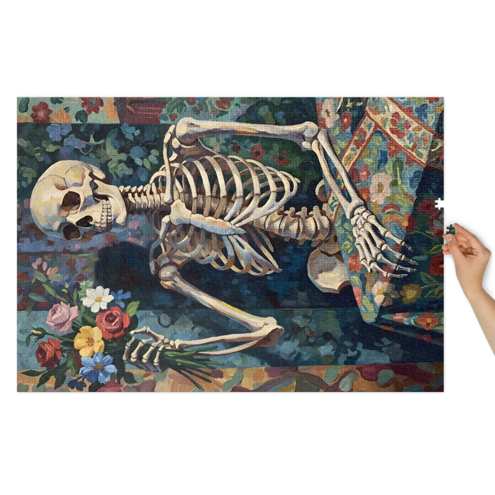 The Giver of Flowers 
 Jigsaw Puzzle in Tin Box