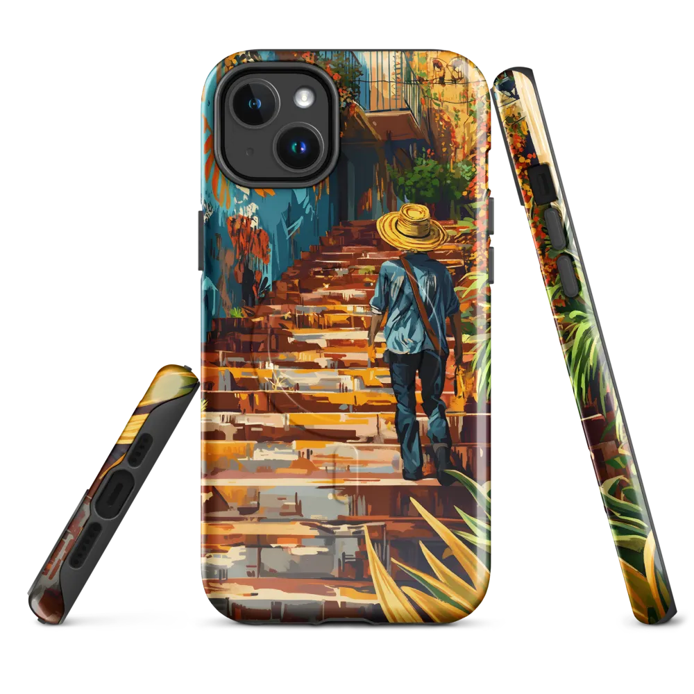 Steps to Adventure | Phone Case |  14 Plus | MagSafe® Tough Case | Glossy