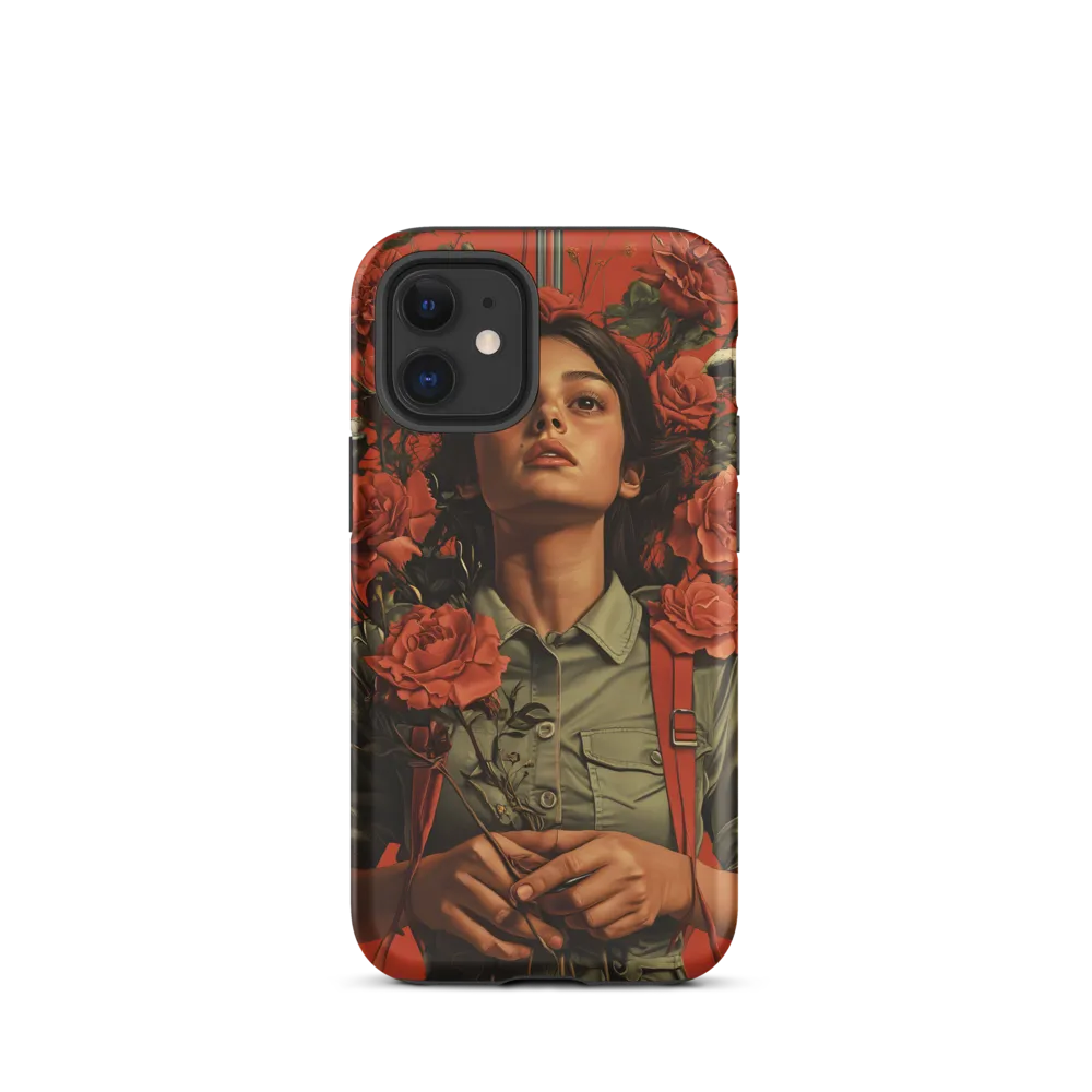 Harmony and Strength: A Portrait Among Roses