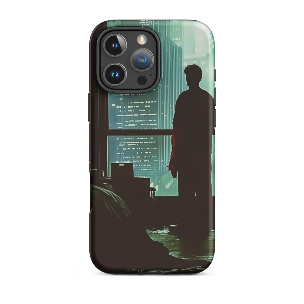 Silent Contemplation in a Futuristic Dystopia