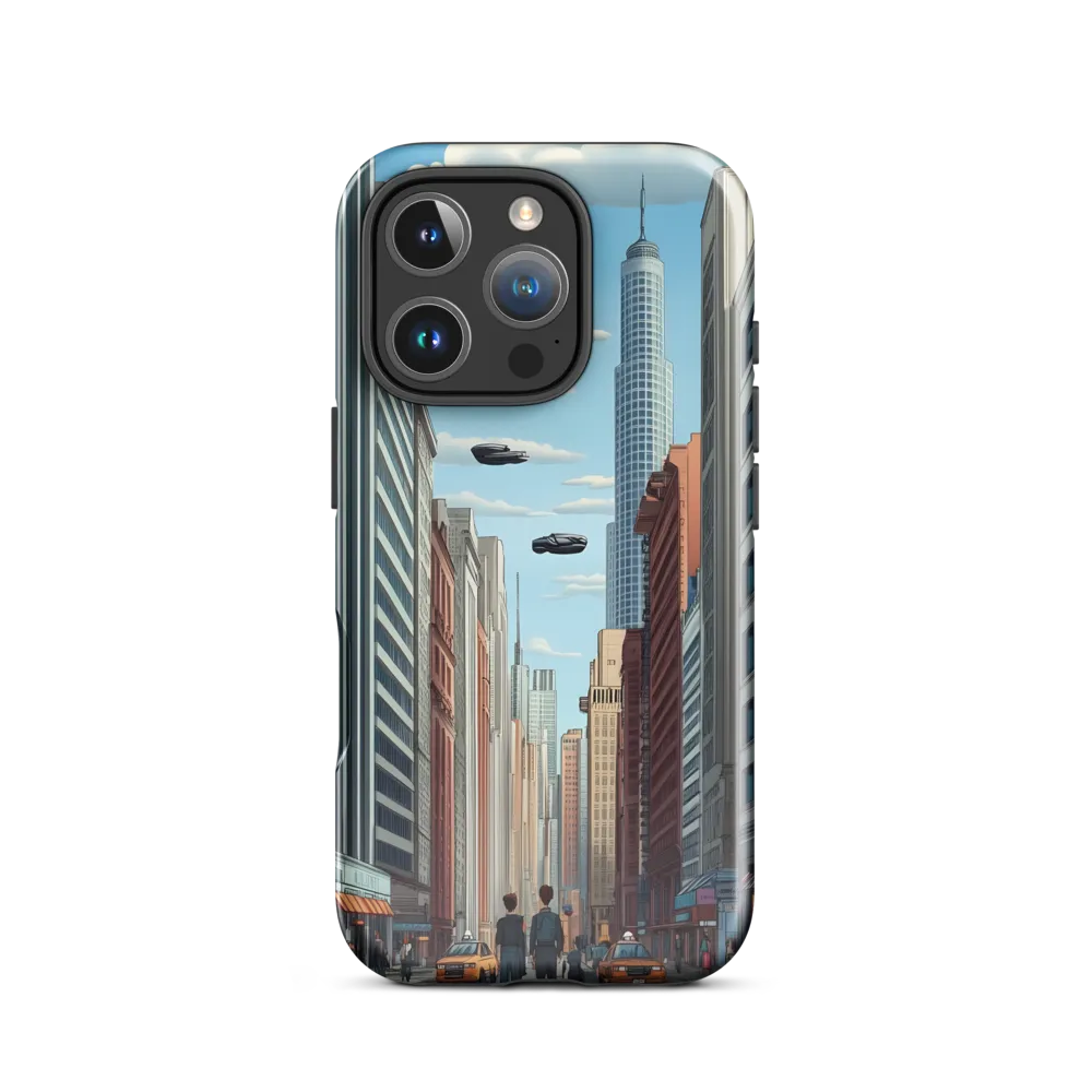 Futuristic Stroll through the Urban Skyline