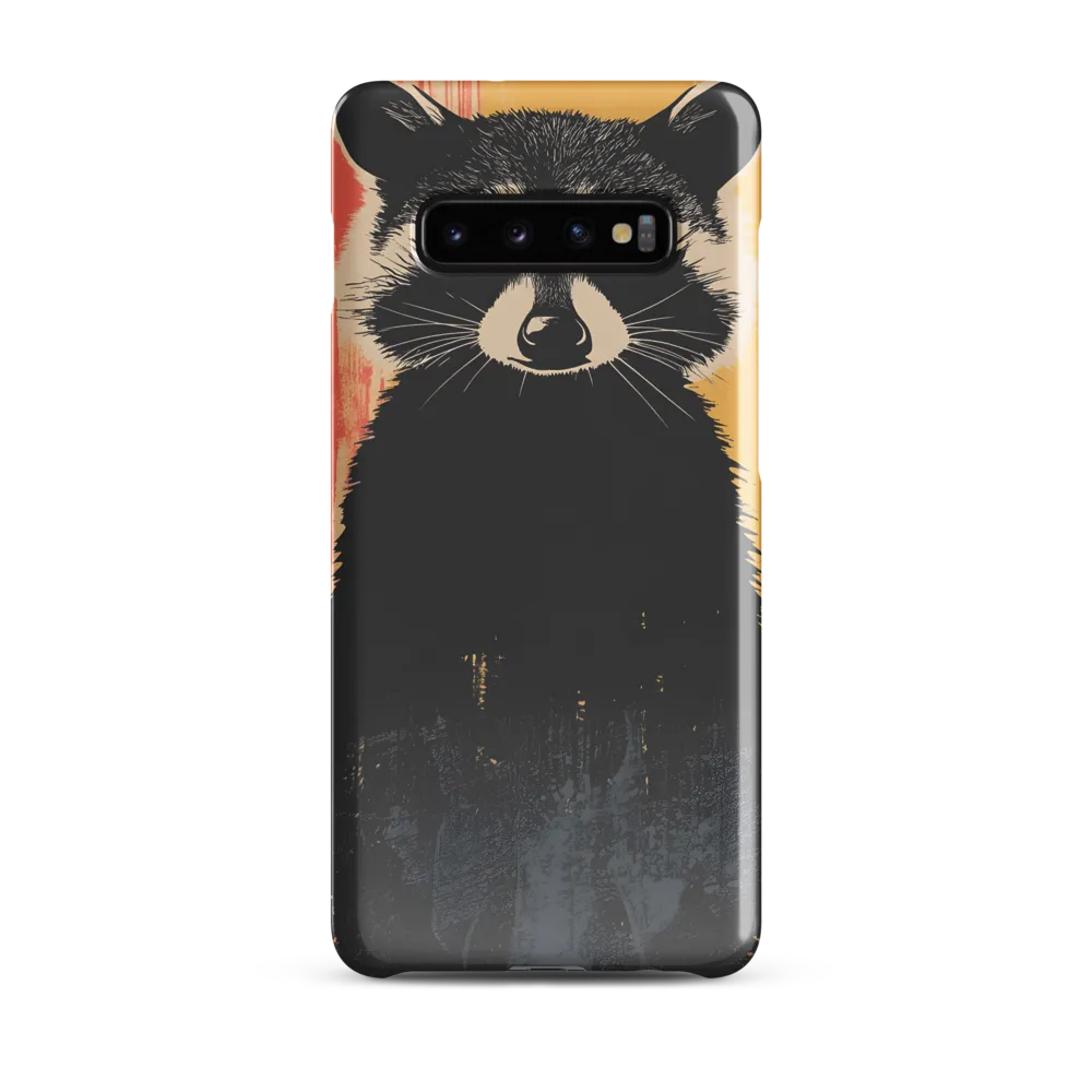 Whimsical Raccoon Portrait | Phone Case |  S10 Plus | Snap Case | Glossy