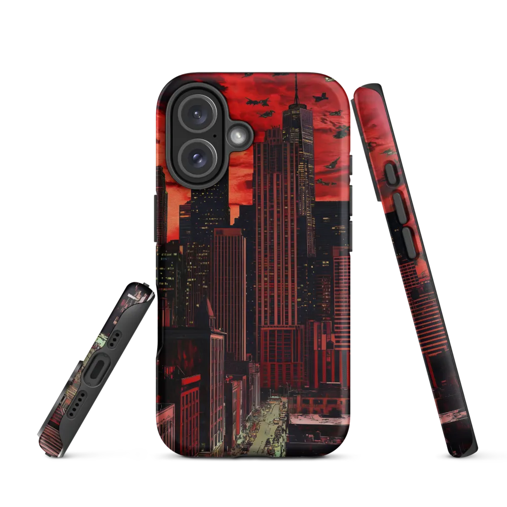 Red City Under Threat | Phone Case |  16 | Tough Case | Matte