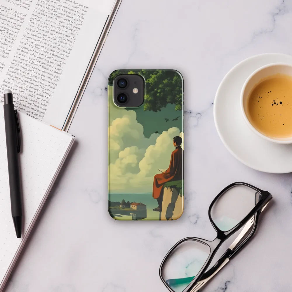 Meditation at the Edge of Serenity | Phone Case |  12 | Snap Case | Glossy