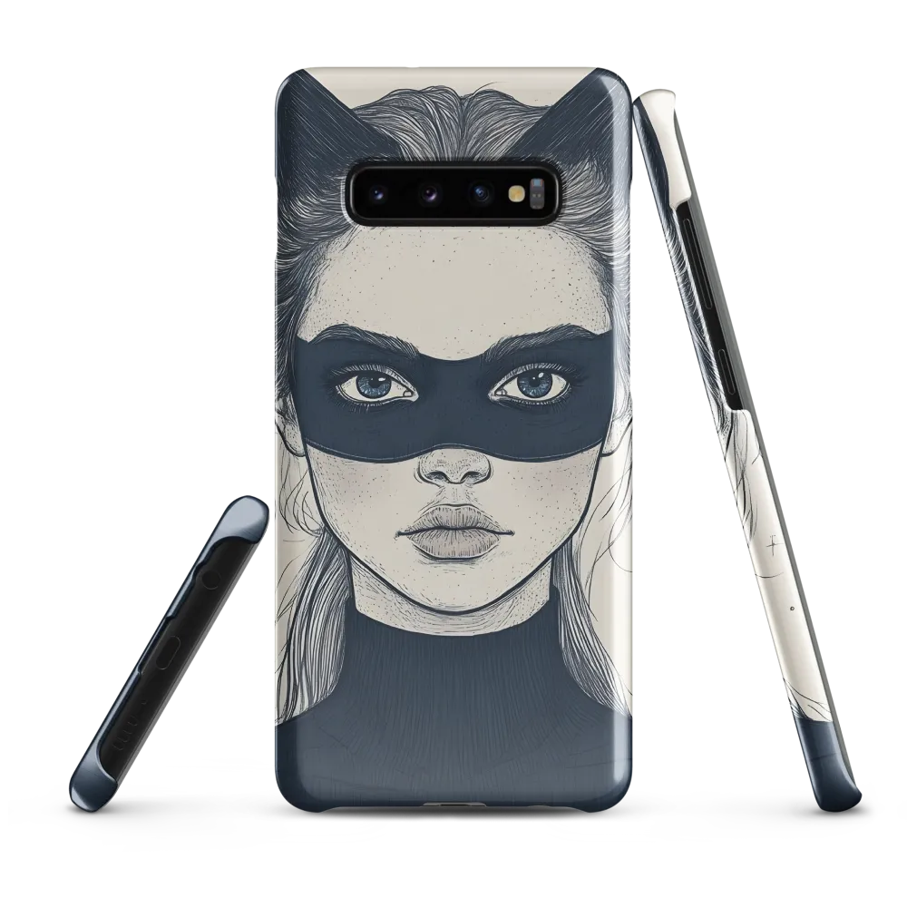 Whimsical Cat Girl | Phone Case |  S10 Plus | Snap Case | Glossy