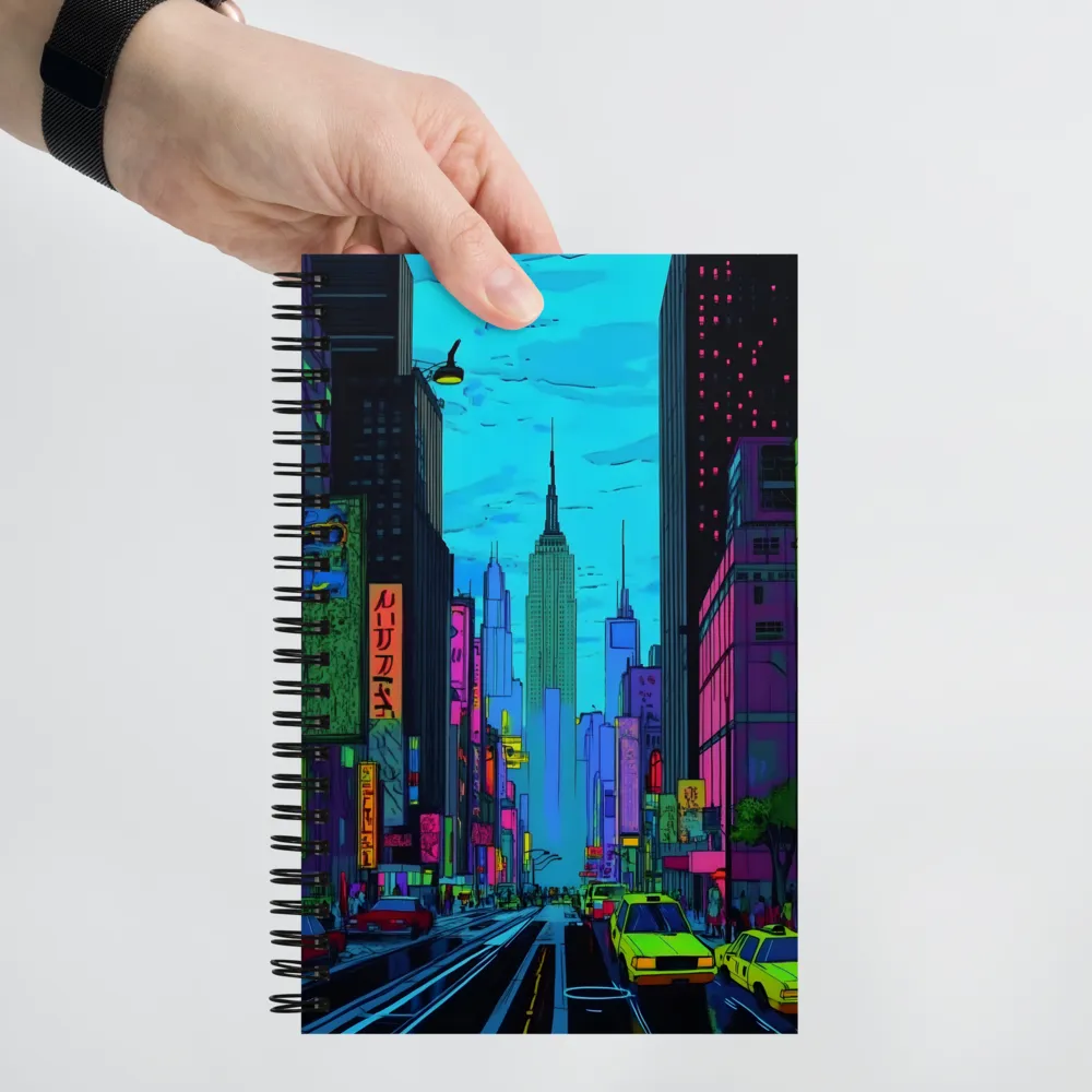 Neon Dreams of the City | Spiral Notebook