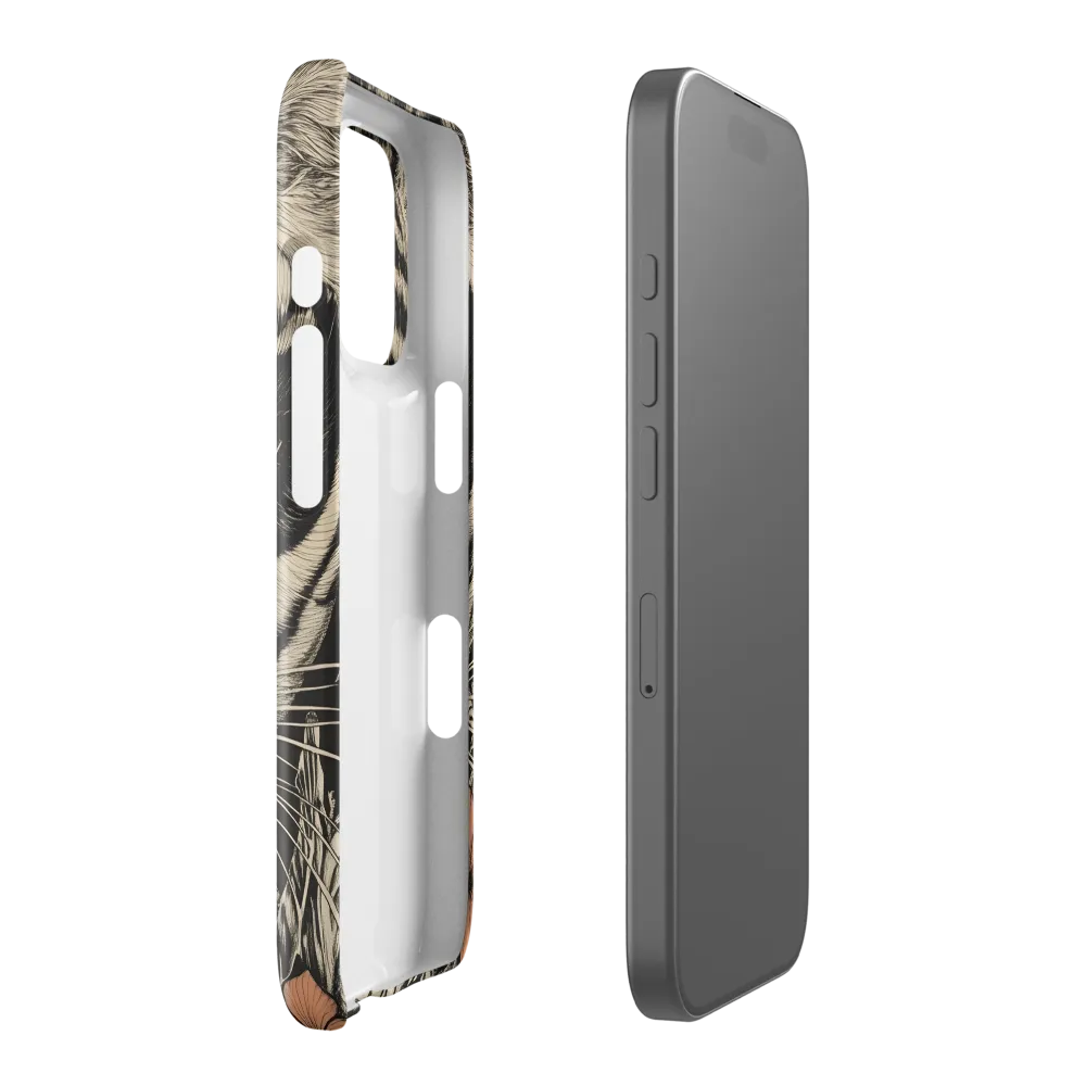 Feline Majesty: The Human-Leopard Connection | Phone Case |  16 Pro | Snap Case | Glossy
