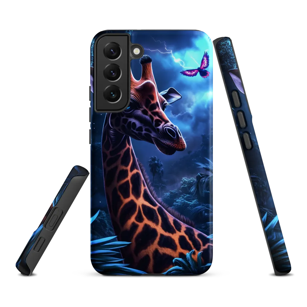 Mystical Giraffe in Twilight Jungle