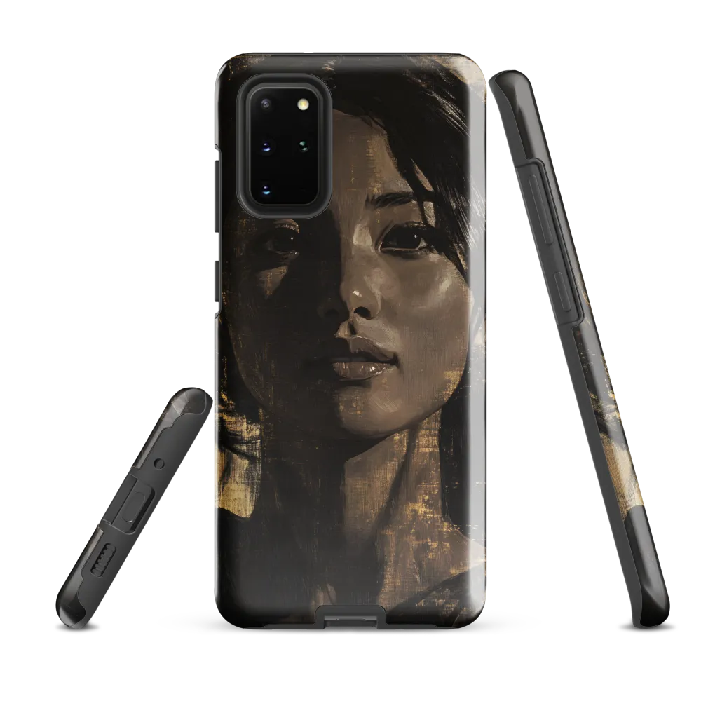 Golden Gaze: A Contemporary Portrait