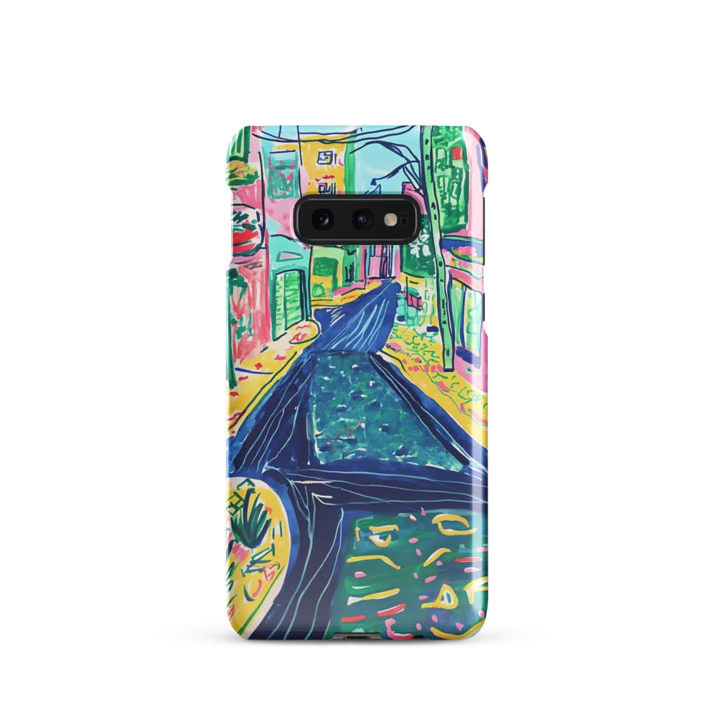Dreamy Street in Vibrant Hues