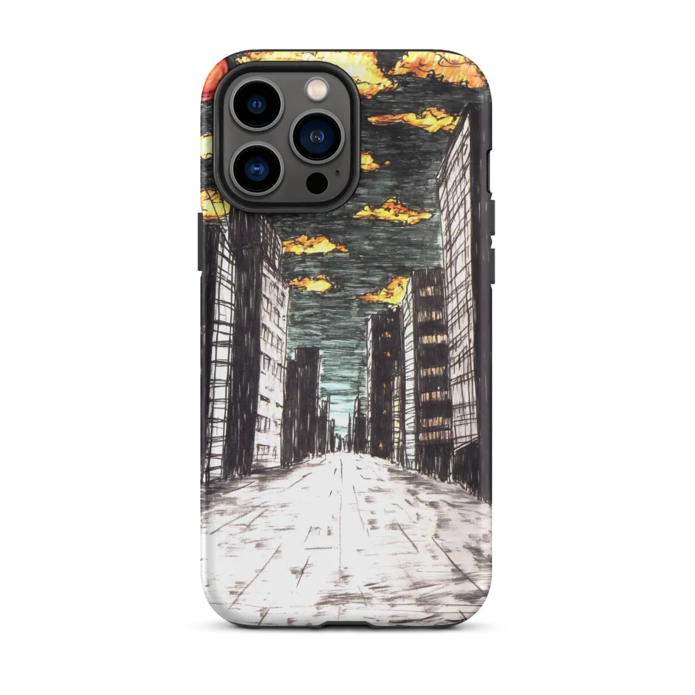 Eclipsed Cityscape