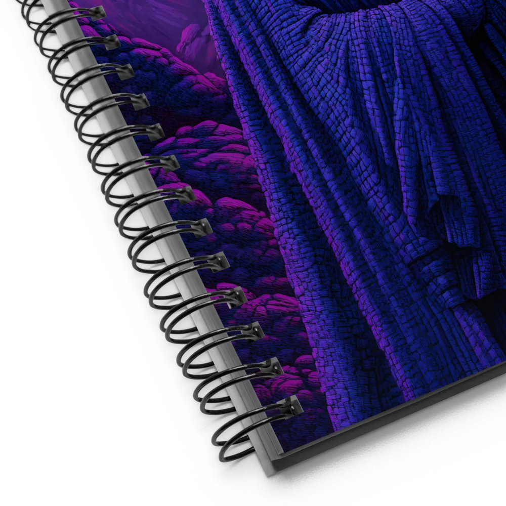 The Enigma of the Cloaked Figure | Spiral Notebook