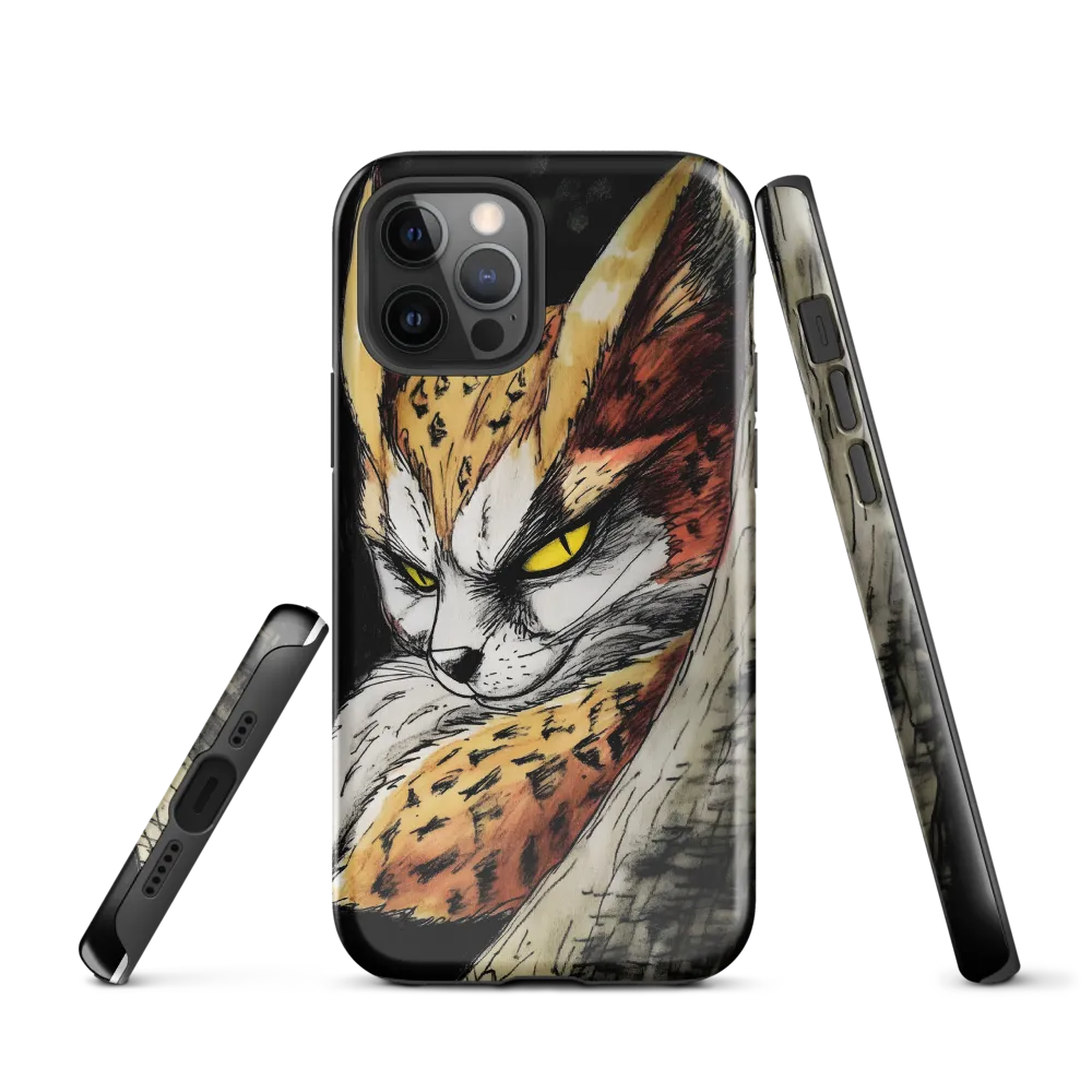 Fierce Gaze of the Wild Cat