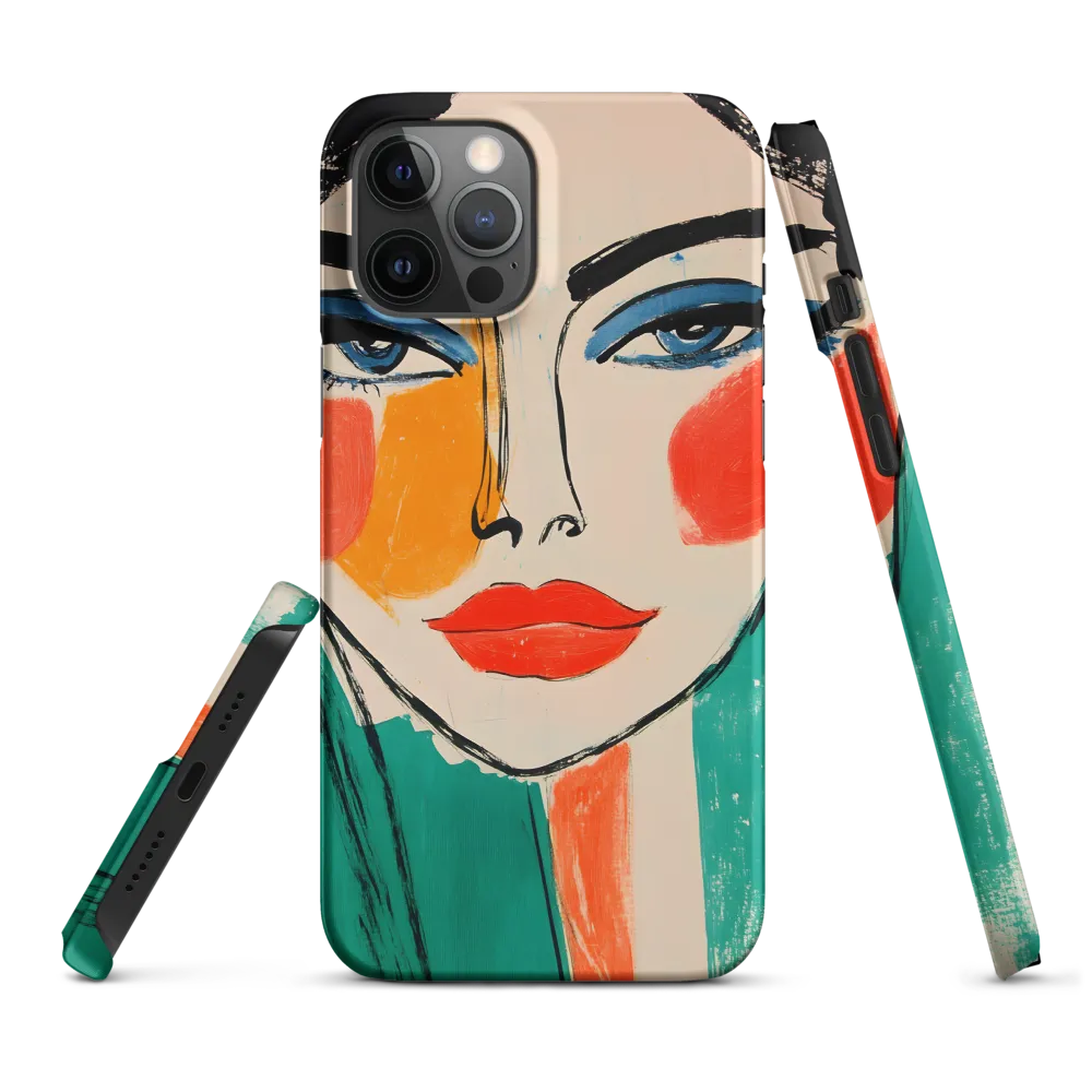 Vivid Portrait of a Modern Muse | Phone Case |  12 Pro Max | Snap Case | Matte