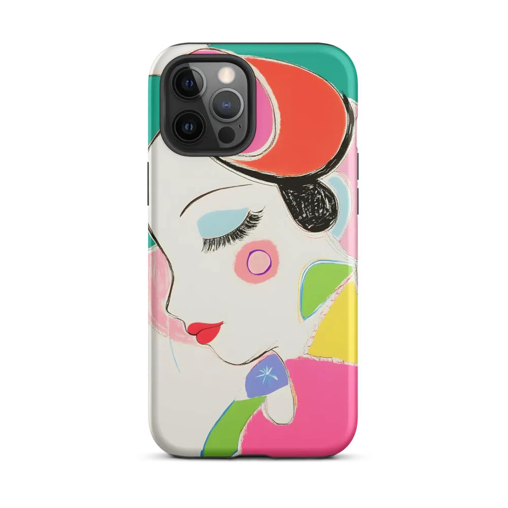 Whimsical Portrait in Colorful Abstraction