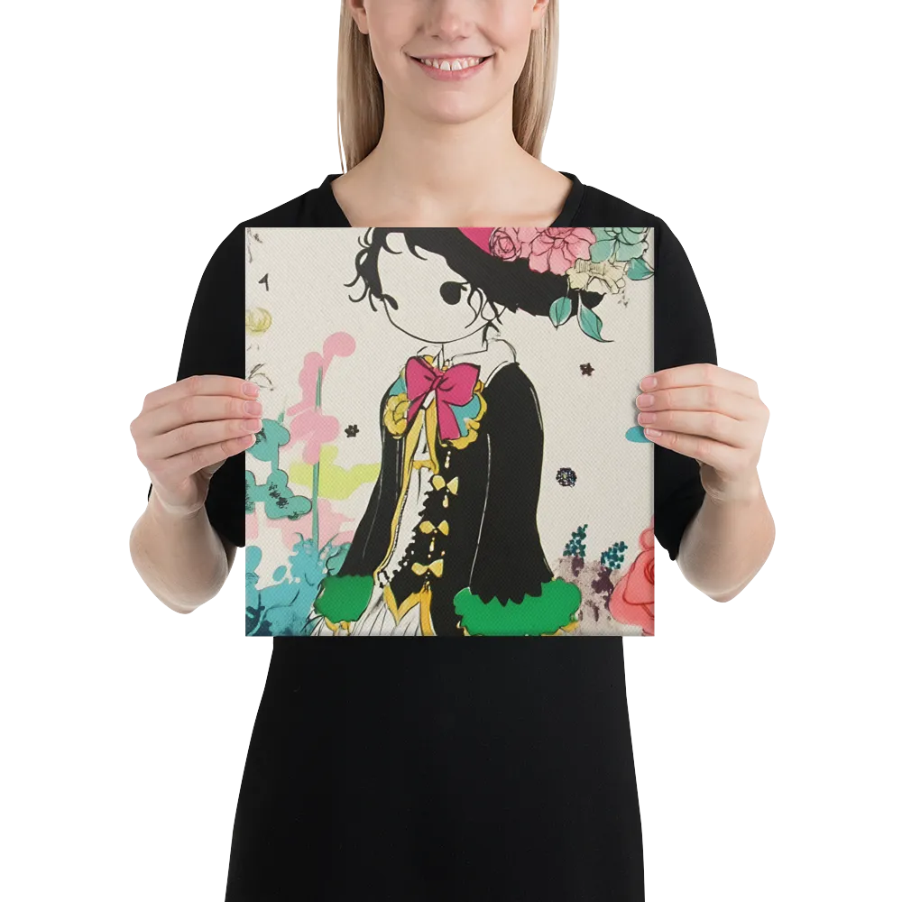 Whimsical Garden Reverie | Canvas | 12″×12″