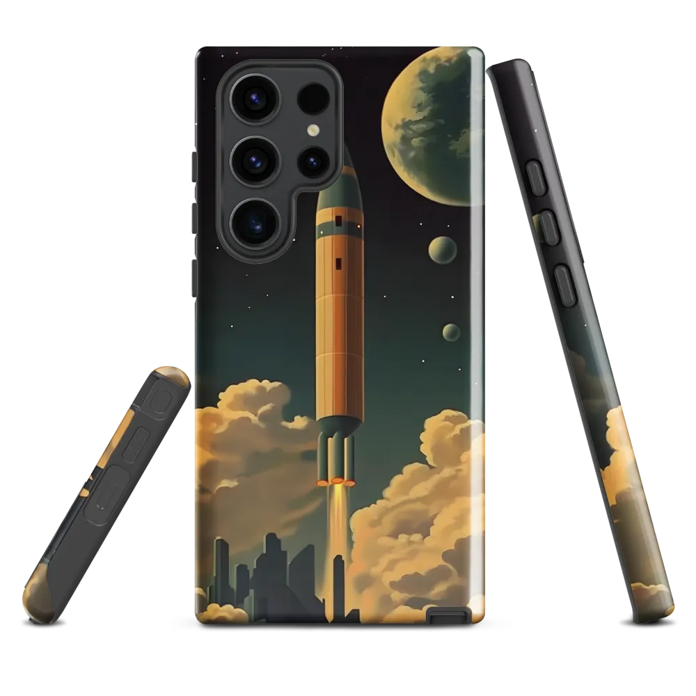 Journey Through the Cosmic Frontier | Phone Case |  S23 Ultra | Tough Case | Glossy
