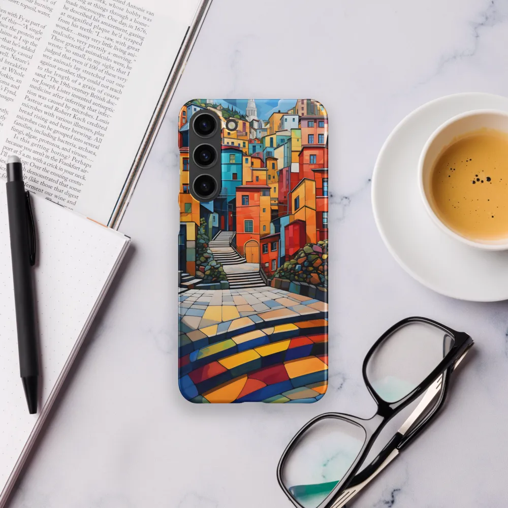 Vibrant Village: A Cubist Journey
