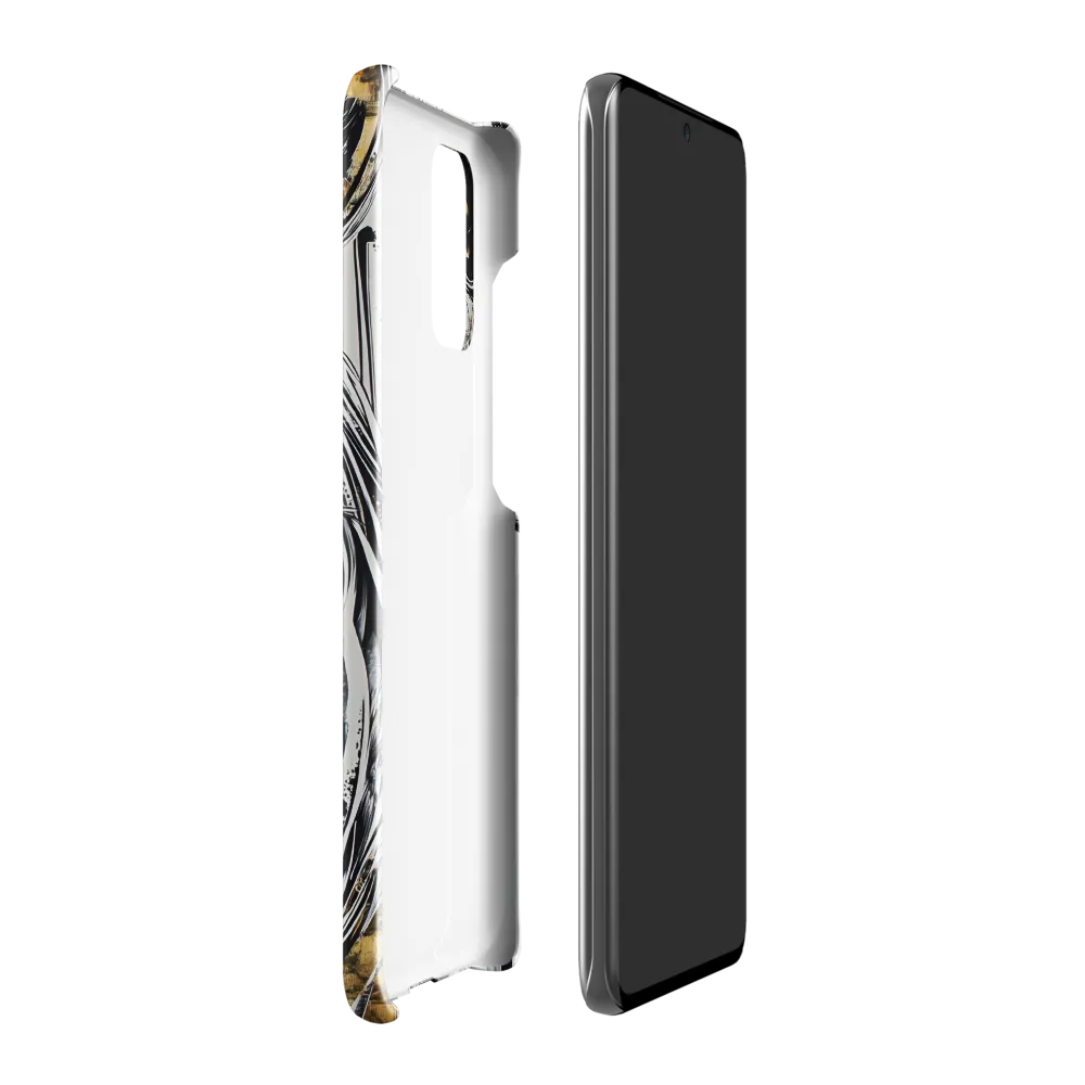 Ethereal Majesty: The Abstract Zebra | Phone Case |  S20 Plus | Snap Case | Glossy