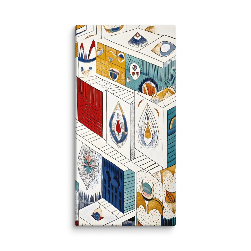 Symphony of Geometric Harmony | Canvas | 16″×32″