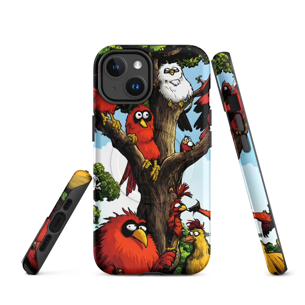 Whimsical Avian Gathering