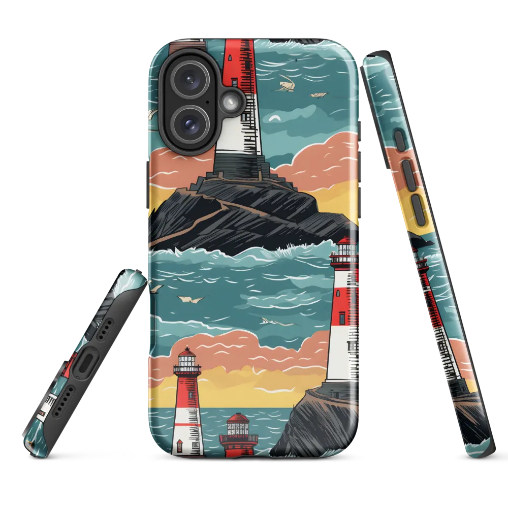 Lighthouses in a Whimsical Ocean