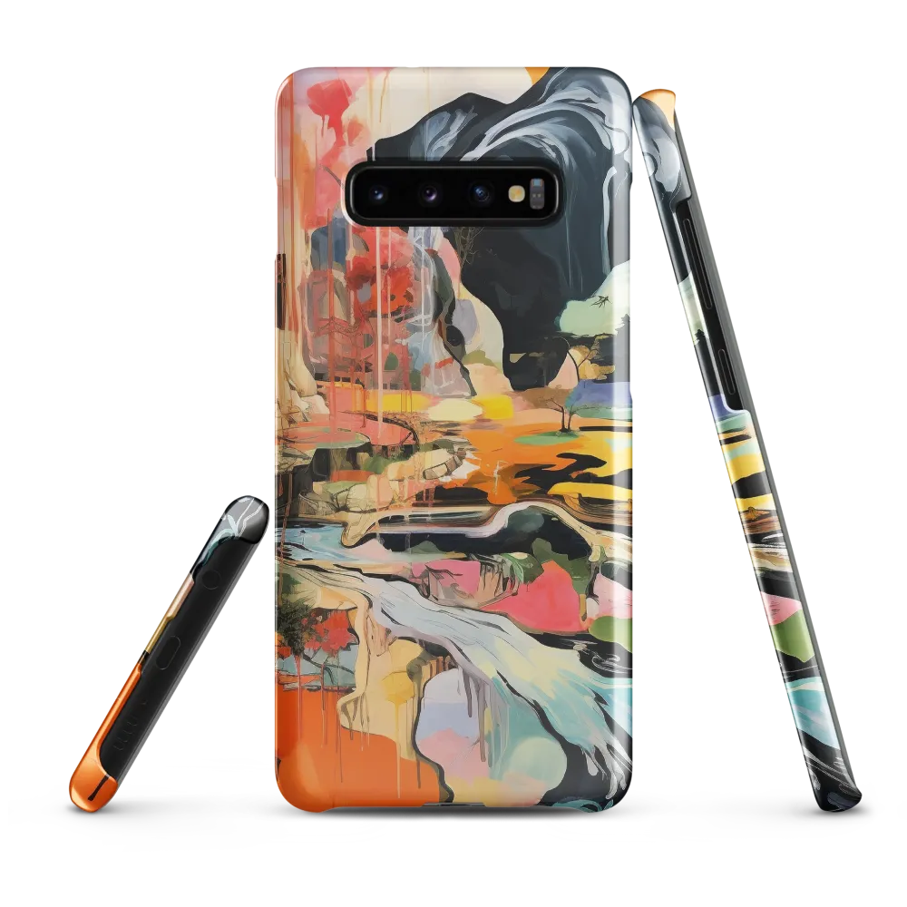 Ethereal Landscapes: A Symphony of Color | Phone Case |  S10 Plus | Snap Case | Glossy