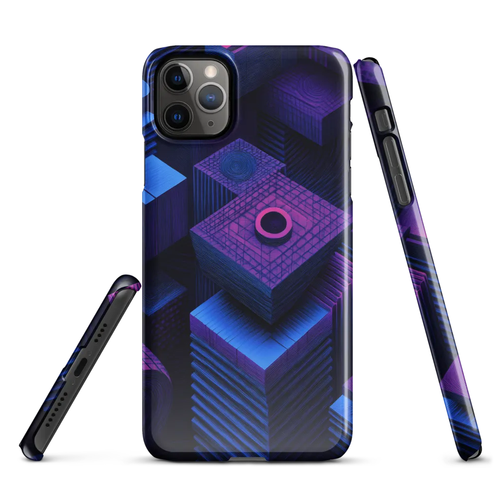 Geometric Dreams in Blue and Purple | Phone Case |  11 Pro Max | Snap Case | Glossy