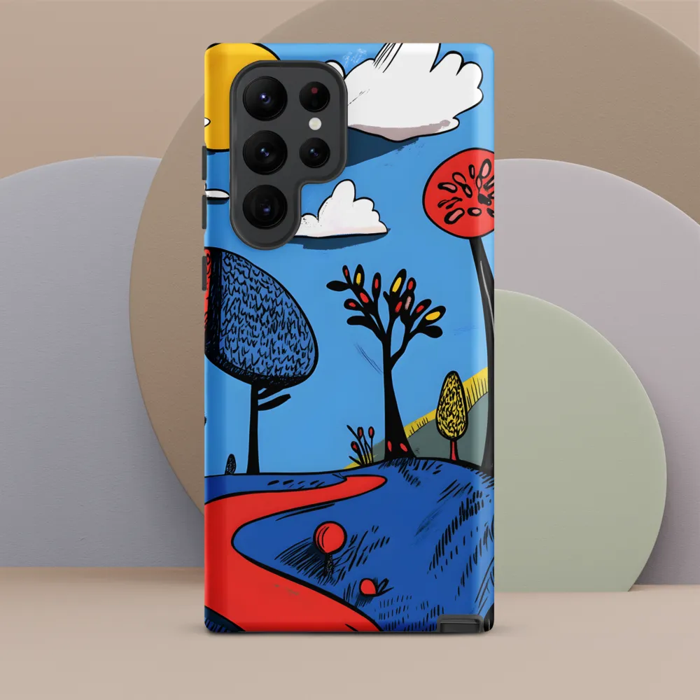 Whimsical Pathways Through a Colorful Landscape