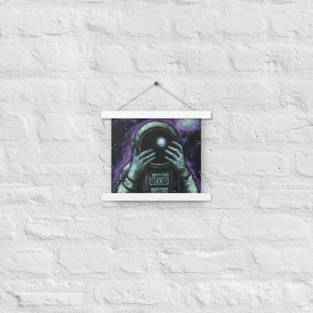 Beyond the Stars | Poster With White Wood Hanger | 10″×10″