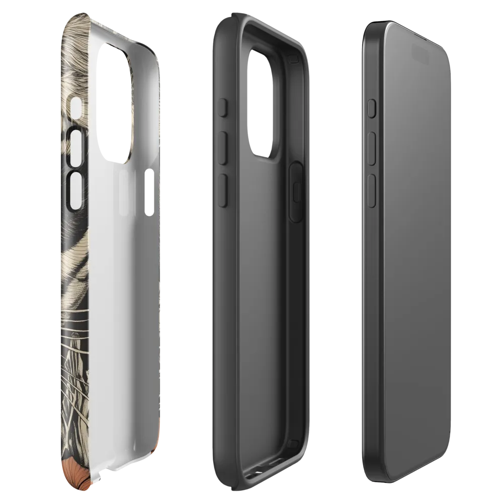 Feline Majesty: The Human-Leopard Connection | Phone Case |  15 Pro Max | Tough Case | Glossy