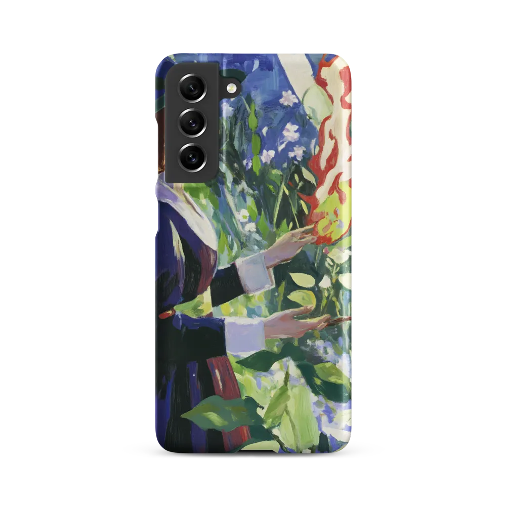 Enchanting Flames: A Dance with Nature | Phone Case |  S21 FE | Snap Case | Matte