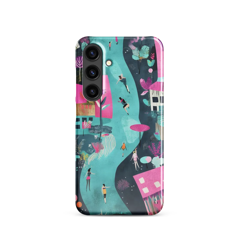 Whimsical Journey Through a Vibrant Landscape | Phone Case |  S24 | Snap Case | Glossy