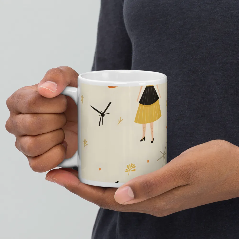 Whimsical Patterns of Nature and Femininity | Mugs | Multiple Sizes & Colors