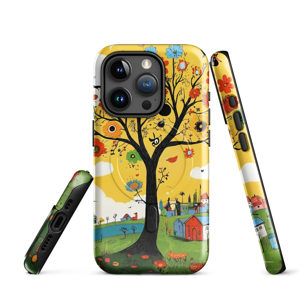 Whimsical Blooms of Life | Phone Case |  15 Pro | MagSafe® Tough Case | Glossy
