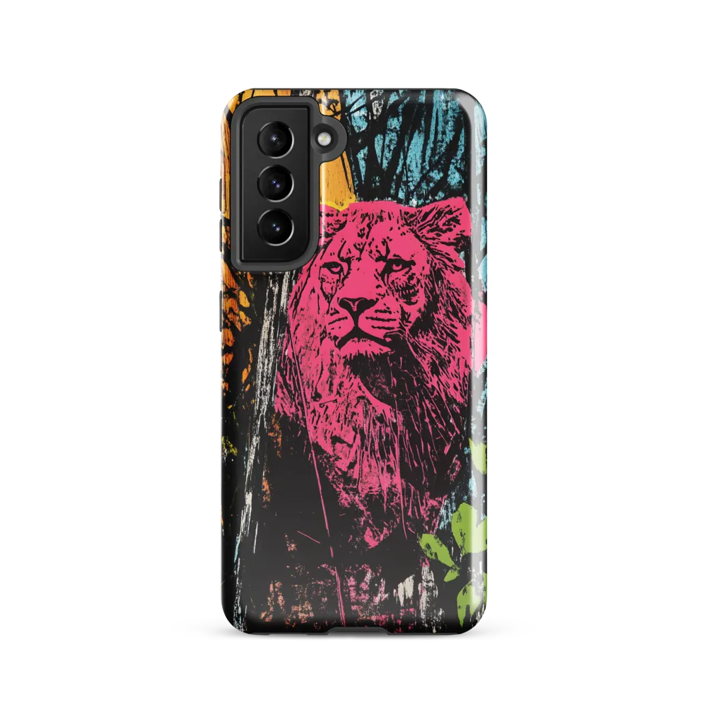 Fierce Vibrance: The Pink Lion