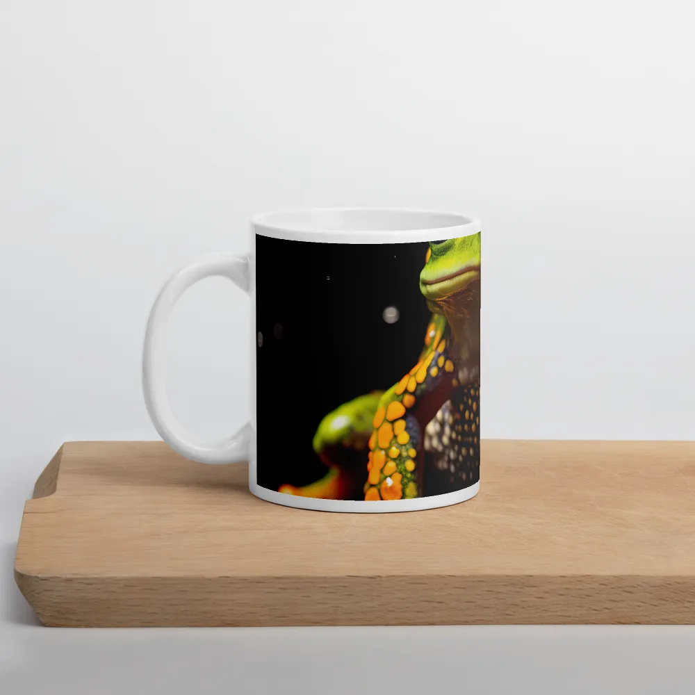 Emerald Elegance: The Frog in Focus | Mugs | Multiple Sizes & Colors