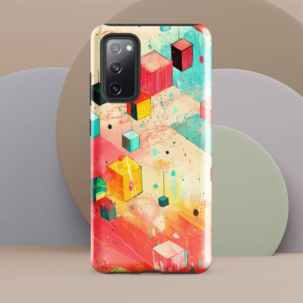 Suspended Cubes in Colorful Abstraction